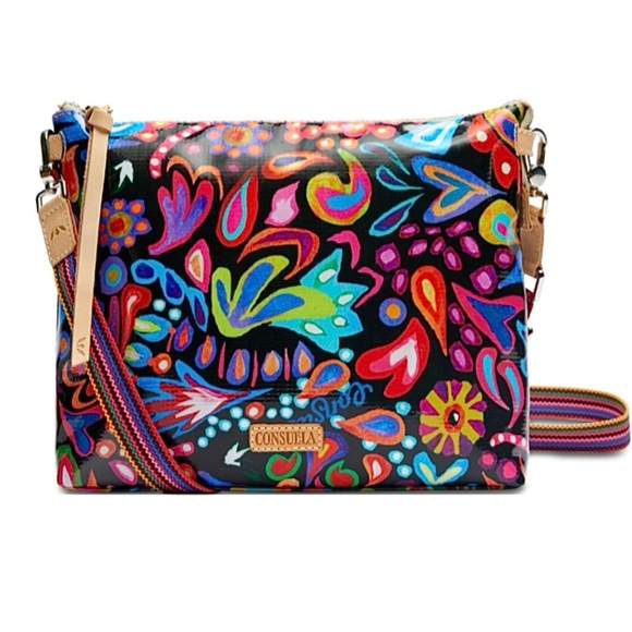 SOLD!!⭐️🌈Consuela Sophie Black Swirly Downtown Crossbody!🌈🌟 - Picture 2 of 14